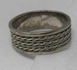 Sterling Silver Braided Mens Size 10 Ring alternative image