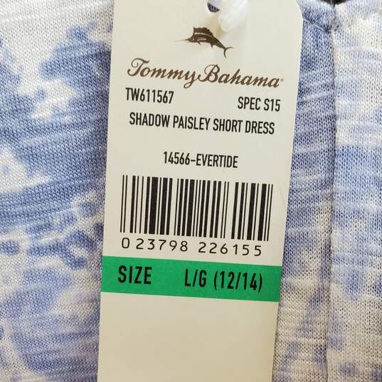 Tommy Bahama Shadow Paisley Short dress Sz L image number 4