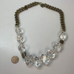 Designer Silpada 925 Sterling Silver Crystal Cut Stone Statement Necklace alternative image