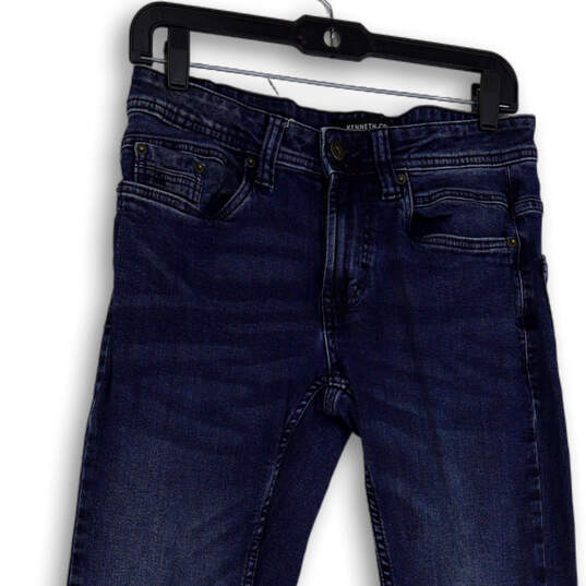 Mens Blue Medium Wash Stretch Pockets Denim Straight Leg Jeans Size 28X30 image number 3