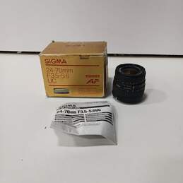 Sigma 24-70mm 1:3.5-5.6 UC AF Zoom Lens IOB