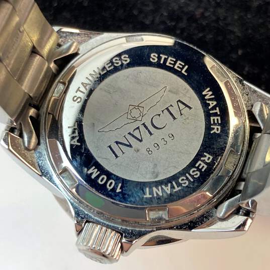 Designer Invicta Pro Driver 8939 Silver-Tone Stainless Steel Analog Wristwatch image number 4
