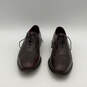 Men Brown Leather Wingtip Cap Toe Lace-Up Oxford Dress Shoes Size 10.5 image number 3