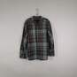 Mens Plaid Classic Fit Collared Long Sleeve Chest Pocket Button-Up Shirt Size XL image number 1