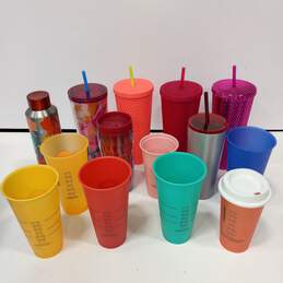 Bundle of Assorted Multicolor Starbucks Tumblers & Cups alternative image
