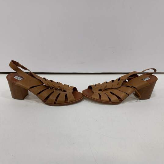 Steve Madden Women's Baara Brown Leather Lace Up Heels Size 11 image number 3