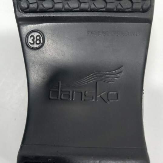 Dansko Women's Black Shiny Leather Clogs Size (EU 38) image number 7