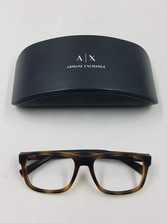Armani Exchange Matte Tortoise Square Eyeglasses image number 1