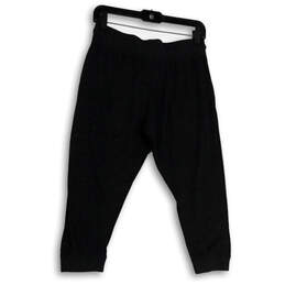 Womens Gray Drawstring Flat Front Pockets Tapered Leg Jogger Pants Size S alternative image