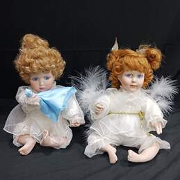 Pair of Porcelain Baby Dolls