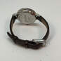 Designer Brighton Silver-Tone Leather Strap Round Dial Analog Wristwatch image number 4