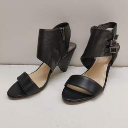 Vince Camuto Edrika Black Leather Heeled Sandals Women's Size 6.5 alternative image