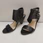 Vince Camuto Edrika Black Leather Heeled Sandals Women's Size 6.5 image number 2