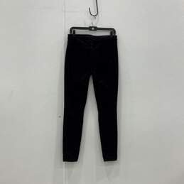 Womens Black Velvet Dark Wash 5-Pocket Design Skinny leg Jeans Size 27 alternative image