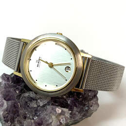 Designer Skagen Denmark 16SGS Two-Tone Round Dial Analog Wristwatch