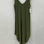 NWT Womens Green Stylish V-Neck Sleeveless Mini Dress Size Small image number 1