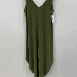 NWT Womens Green Stylish V-Neck Sleeveless Mini Dress Size Small