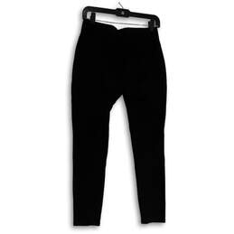 Womens Black Flat Front Zipped Pockets Skinny Leg Ankle Pants Size Medium alternative image