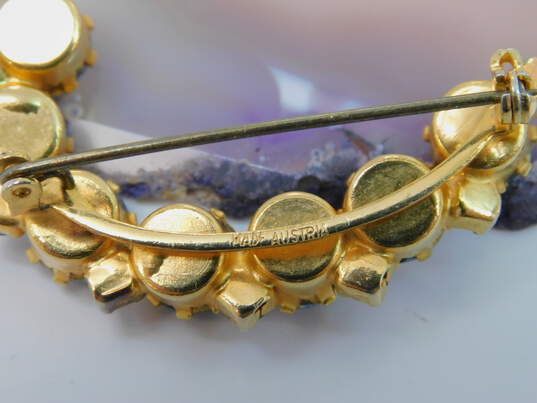 VNTG Blue & Aurora Borealis Rhinestone, Faux Pearl & Faux Turquoise Jewelry image number 7