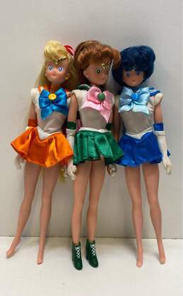 Rare Sailor Moon Irwin Dolls Assorted Lot Of 3 Jupiter, Venus And Mercury Dolls