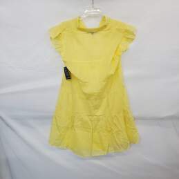 Boston Proper Yellow Cotton Lined Midi Dress WM Size XS NWT alternative image