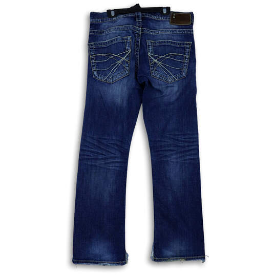 Mens Blue Medium Wash Stretch Pockets Denim Straight Leg Jeans Size 30 x 32 image number 2