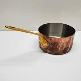 Queen Anne THRIFTWAY Copper Sauce Pan With Brass Handle