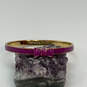Designer Kate Spade Gold-Tone Take A Bow Purple Classic Bangle Bracelet image number 1