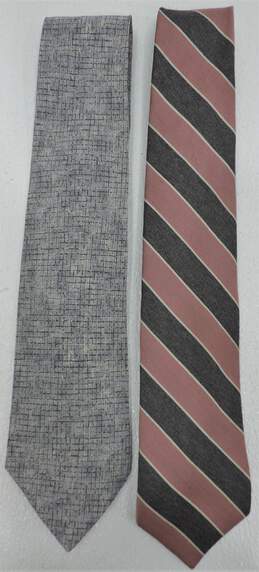 2 Vintage Men's Ties By Givenchy And Burberry