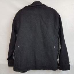 Vintage Filson black wool snap front cargo utility field jacket alternative image