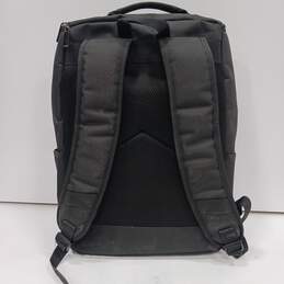 Weekend Shopper Black Canvas Laptop Backpack Bag alternative image
