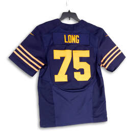 Mens Blue Orange NFL Chris Long #75 Onfield Football Jersey Size 44 alternative image