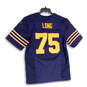 Mens Blue Orange NFL Chris Long #75 Onfield Football Jersey Size 44 image number 2