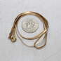 OroAmerica Signed 14K Yellow Gold Herringbone Chain Necklace - 3.6g image number 4