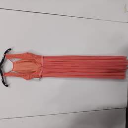 Women's Long Lace Mesh Sleeveless Dress Sz 4 NWT alternative image