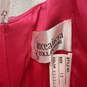 Women Pink Strapless Beaded Jeweled Back Zip Sleeveless Maxi Dress Size 12 image number 5