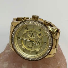 Designer Michael Kors Runway MK-5128 Gold-Tone Chronograph Wristwatch
