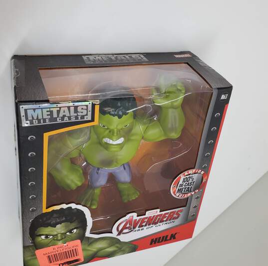 VTG. JADA Toys Marvel Avengers Age Of Ultron Die Cast Hulk Action Figure In Box image number 4