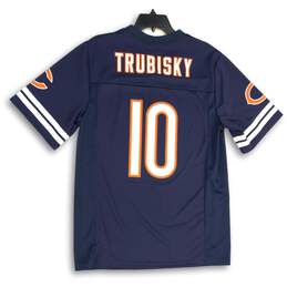 NFL Mens Navy Blue Chicago Bears Mitchell Trubisky #10 Pullover Jersey Size S alternative image