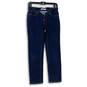 Womens Blue 712 Dark Wash Slim Fit Denim Straight Leg Jeans Size 27X30 image number 1