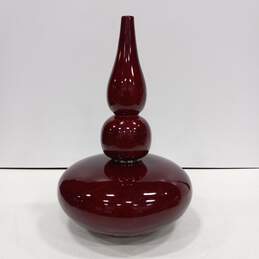 Red Decorative Ceramic Vase