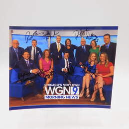 WGN Chicago Morning News Cast Signed Photo