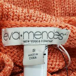 Eva Mendes Women Orange Knit Tank Top S NWT