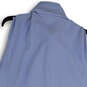 Womens Blue Sleeveless Front Pockets Mock Neck Full-Zip Vest Sz 1X 16W-18W image number 4
