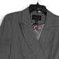 NWT Express Womens Gray Notch Lapel Long Sleeve Double Breasted Blazer Sz 11/12 image number 3
