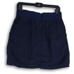 Athleta Womens Navy Blue Elastic Waist Drawstring Athletic Skirt Size 6 alternative image