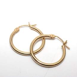 14K Yellow Gold Hoop Earrings - 1.0g