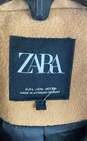 Zara Women Brown Wool Coat L image number 3