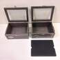 Pair of Harley-Davidson Wood Memory Boxes With Glass Display Top image number 5