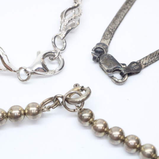 Bundle of 3 Sterling Silver Bracelets - 13.8g image number 5